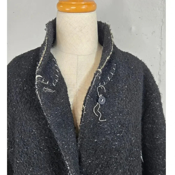 Transit Par Such Coat Jute Wool Avant Garde size M - Picture 2 of 11